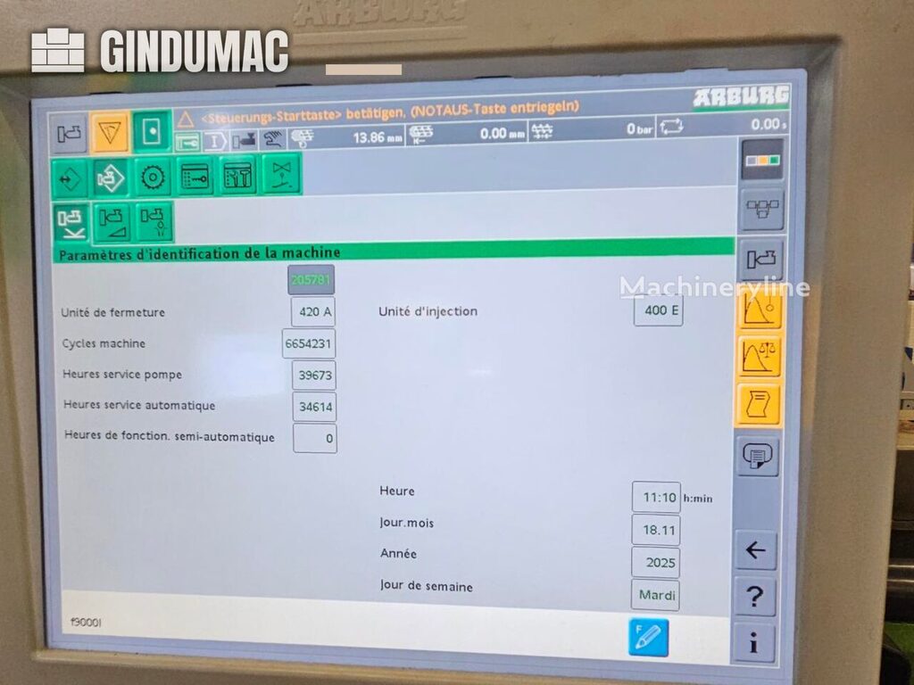 2007 Arburg 420A 1000-400 Injection Molding for sale — view 3