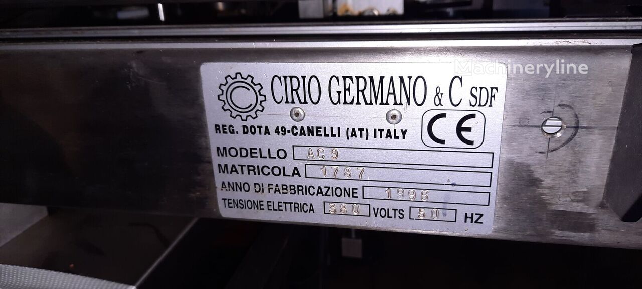1996 Cirio Germano SELBSTKLEBE-ET Labeling Machine for sale — view 4