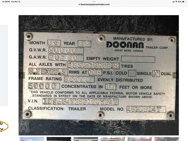 2006 Doonan Specialized Oilfield Trailer for sale — view 5