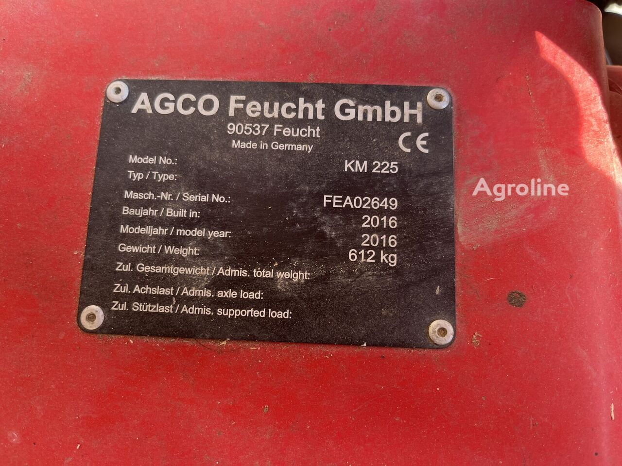 2016 Fella Hay - Mower for sale — view 2