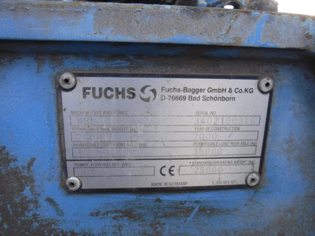 2000 Fuchs MHL340 Log Loader for sale — view 2