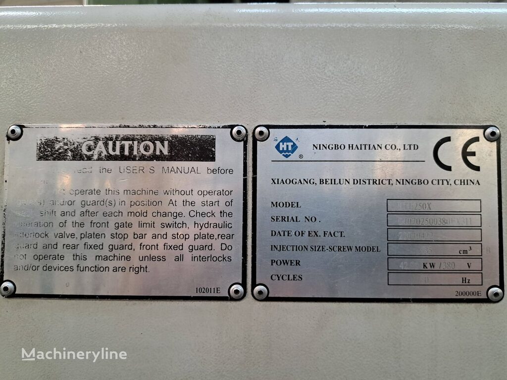 2004 Haitian HTF250X Injection Molding for sale — view 5