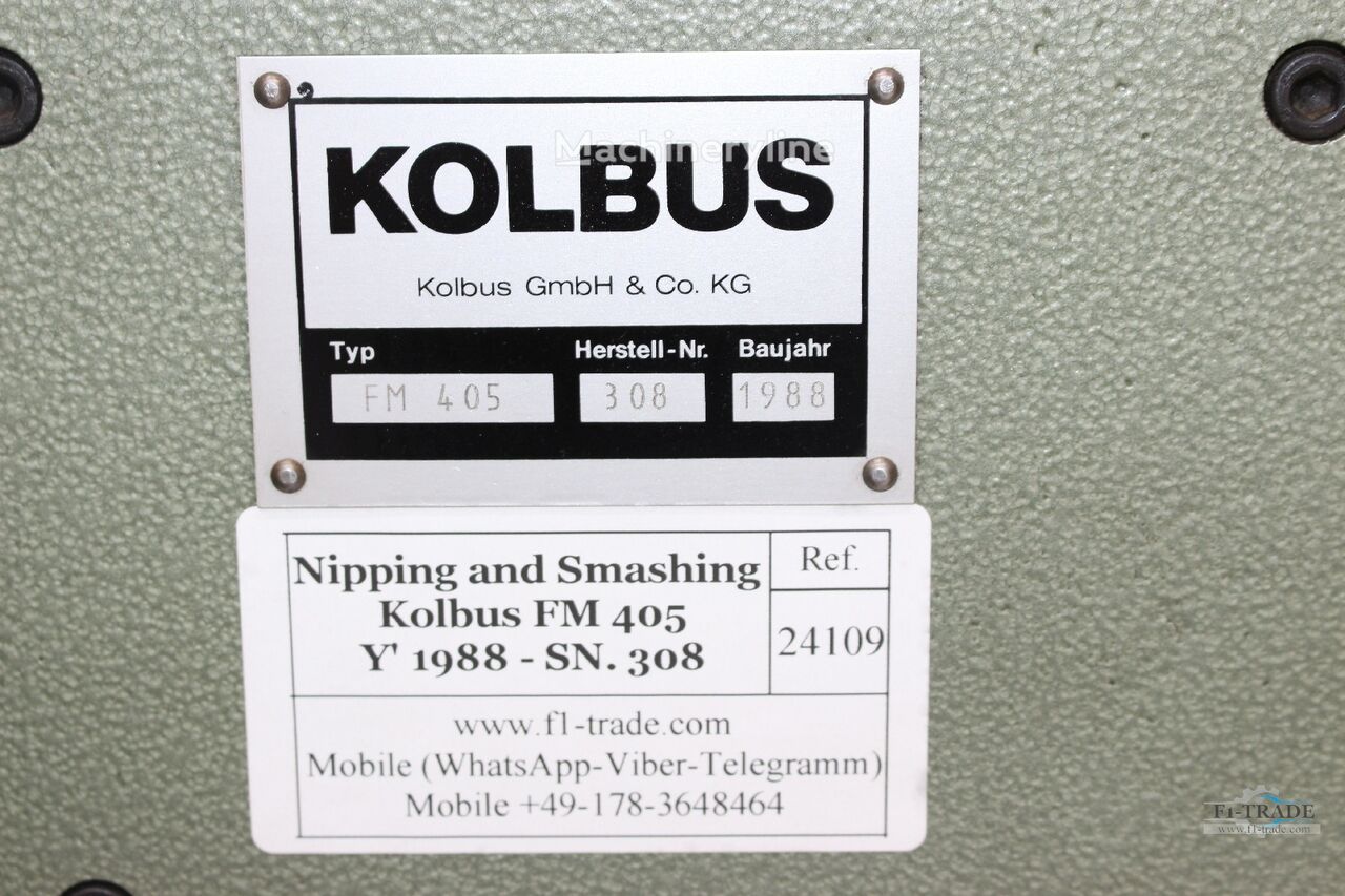 1988 Kolbus FM 405 - AB 37 Flexo-Folder Gluer for sale