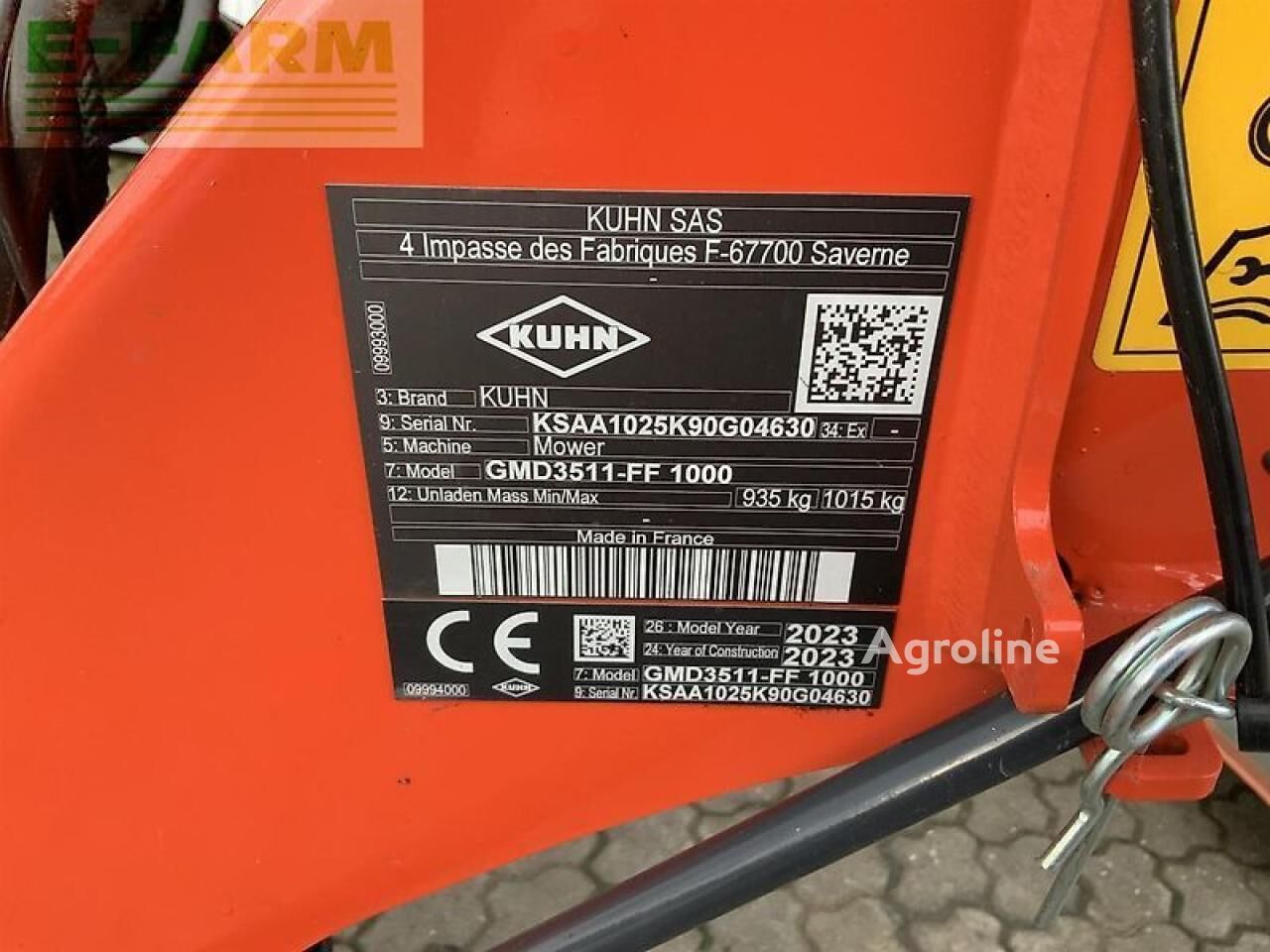 2023 Kuhn GMD 3511-FF Hay - Mower for sale — view 5