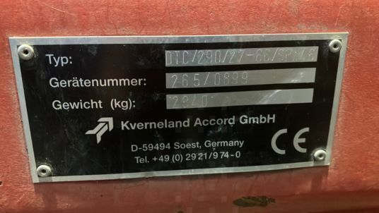 Kverneland DTC 290 Tillage - Disc Harrow for sale — view 5