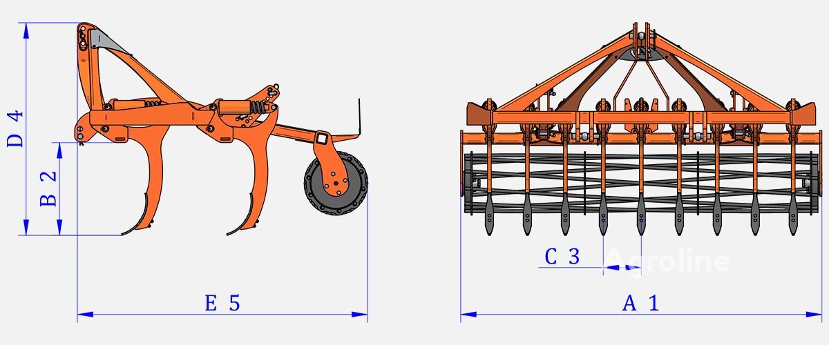 LOS Antonios CF2H9B Tillage - Subsoiler for sale — view 3