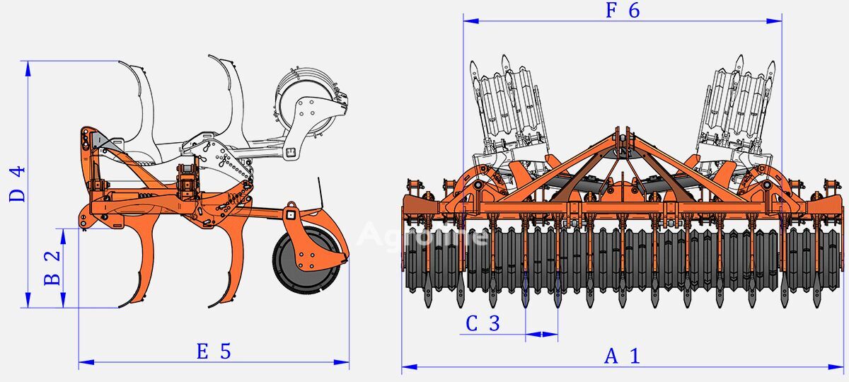 LOS Antonios CV2H17B Tillage - Subsoiler for sale — view 3