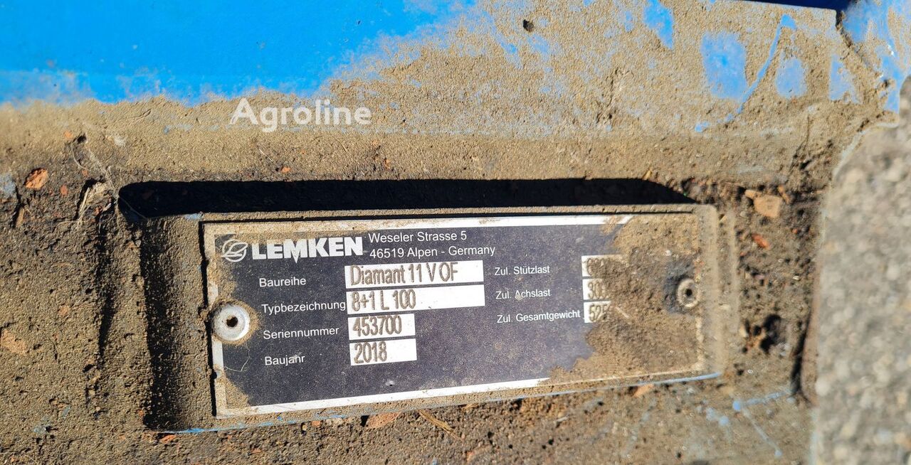 2018 Lemken Diamant 11VT6 Tillage - Plough for sale — view 3