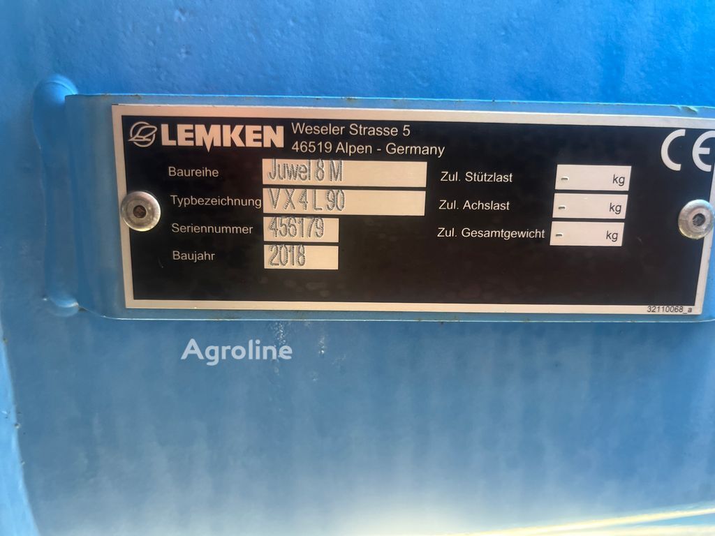 2018 Lemken Juwel 8M VX4L9 Tillage - Plough for sale — view 5