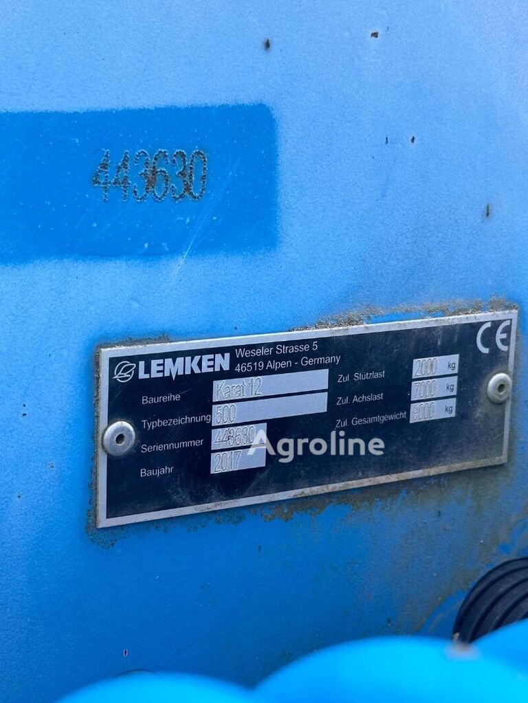 2017 Lemken Karat 12 500 Tillage - Cultivator for sale — view 2
