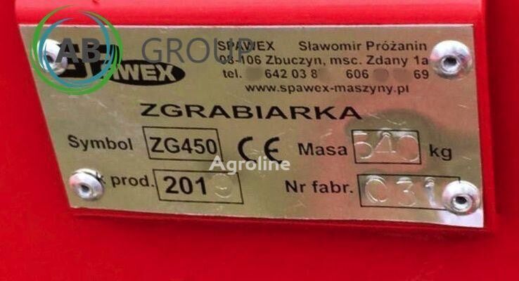2026 Spawex Zgrabiarka ZG- Hay - Rake for sale — view 5