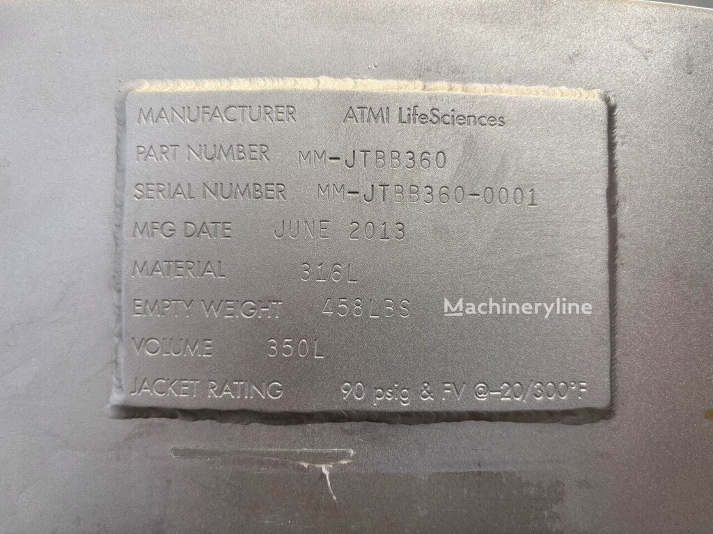 ATML LifeSciences magnet mixing vessel - Mixer Blender for sale — view 5