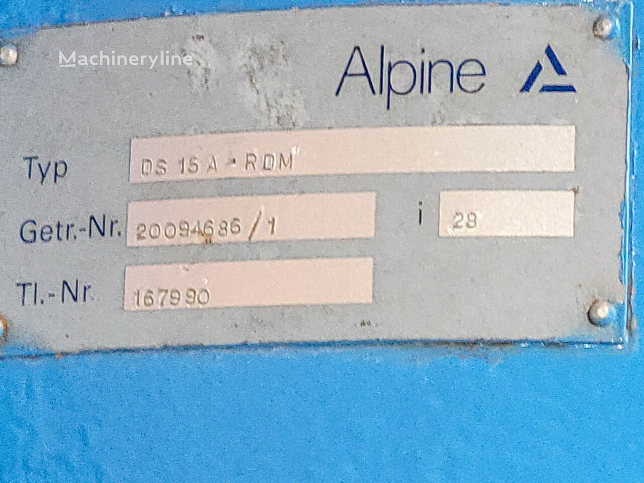 Alpine KM 20 - Ribbon blender Mixer Blender for sale — view 2