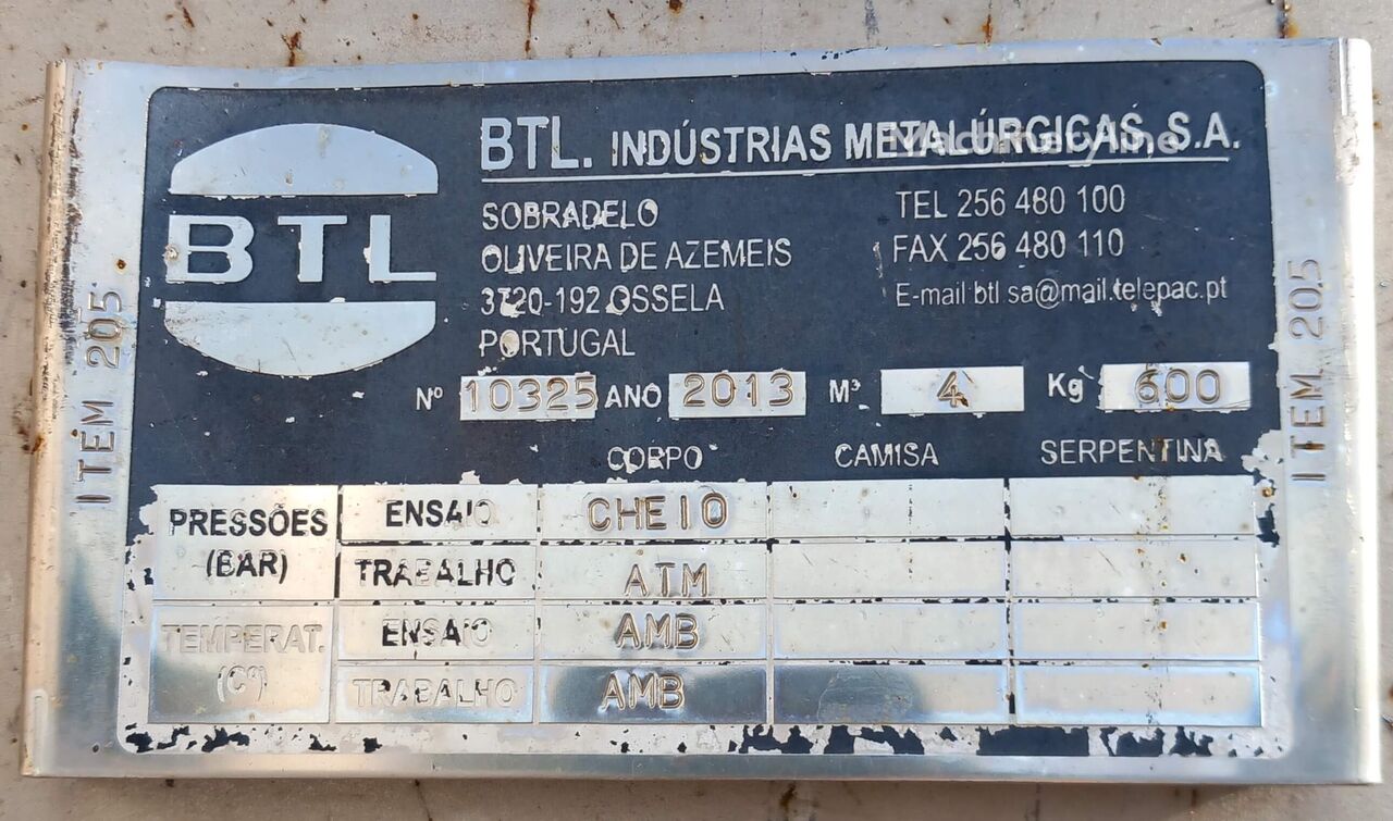 2013 BTL Tank and Container for sale — view 4