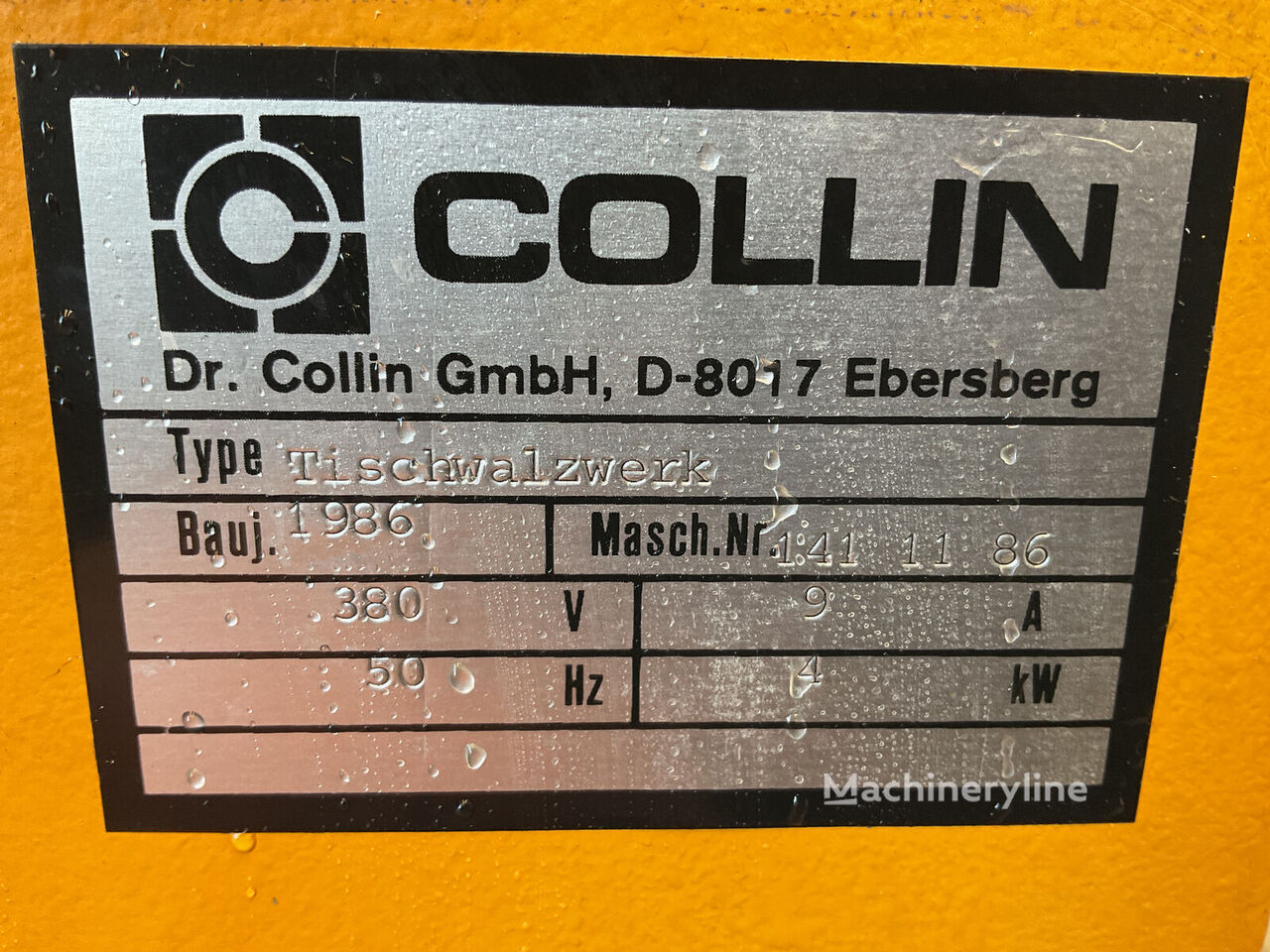 1986 Collin Tischwalzwerke Mixer and Blender for sale — view 4