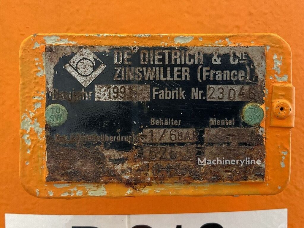 1993 DE Dietrich 525 L - Pressu Tank and Container for sale — view 4