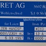 DUCRET AG, CH-5612 Wohlenschwil (Schweiz) FAZLER HANDSP Laboratory Equipment for sale — view 2