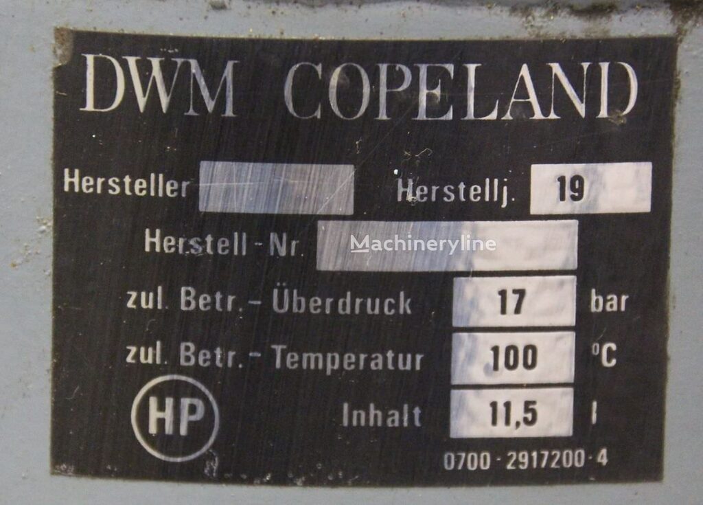 DWM Copeland 11,5 L 17 bar Tank Container for sale — view 5