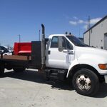 2001 Ford F650 SD Flatbed Truck for sale — view 2
