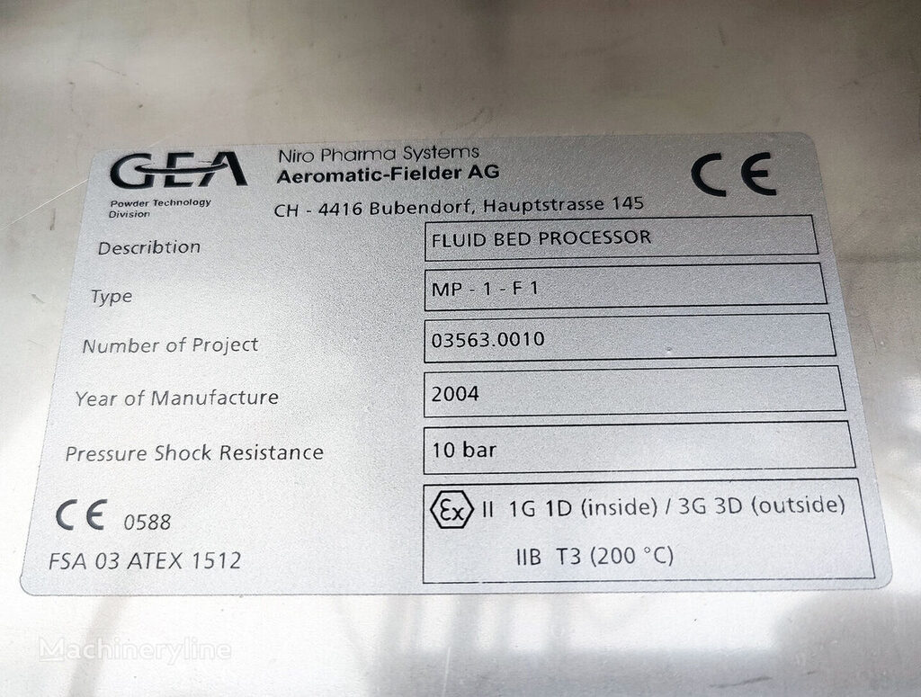 2003 GEA Niro MP1 Dryer for sale — view 5