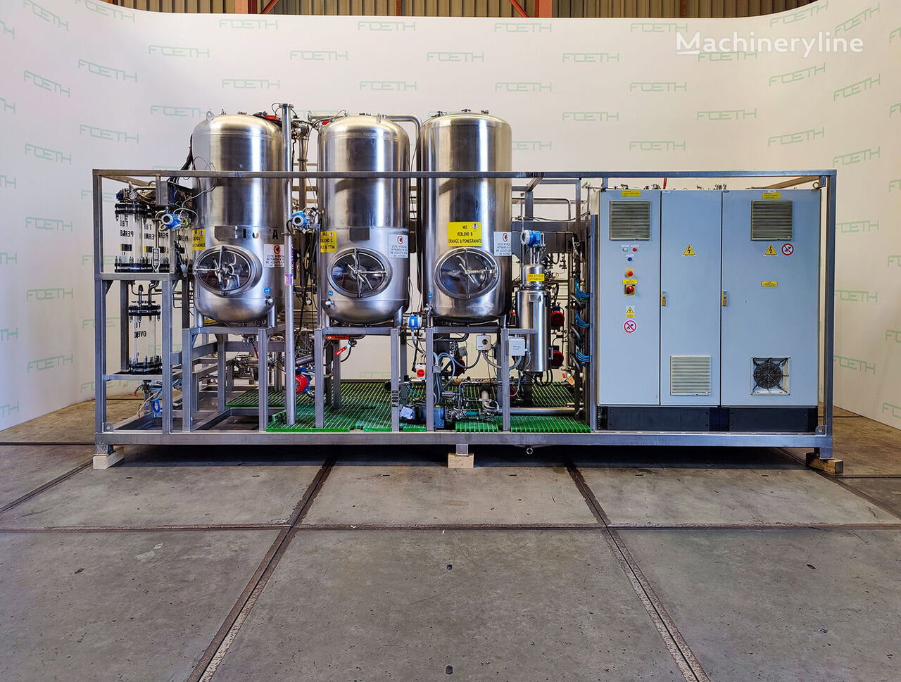 HPV Liquid perfume processing skid Mixer Blender for sale