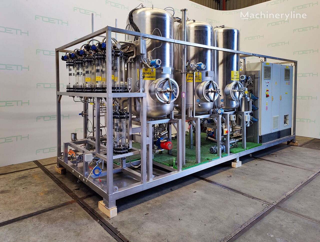 HPV Liquid perfume processing skid Mixer Blender for sale — view 2