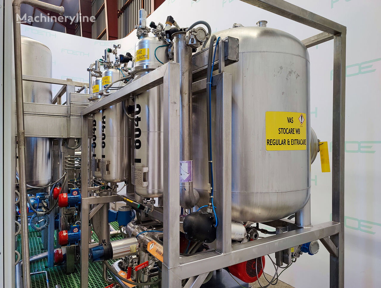 HPV Liquid perfume processing skid Mixer Blender for sale — view 4