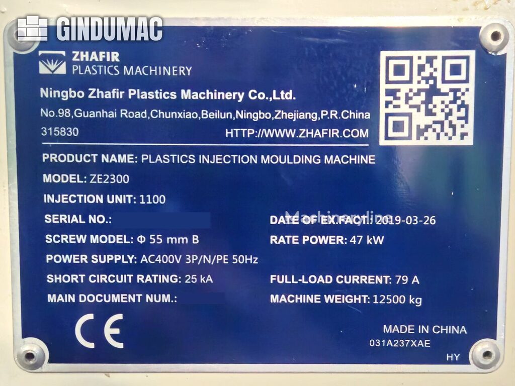 2019 Haitian ZE2300 Injection Molding for sale — view 5