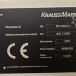 2007 Kraussmaffei KM 250-1900 C1 Injection Molding for sale — view 3