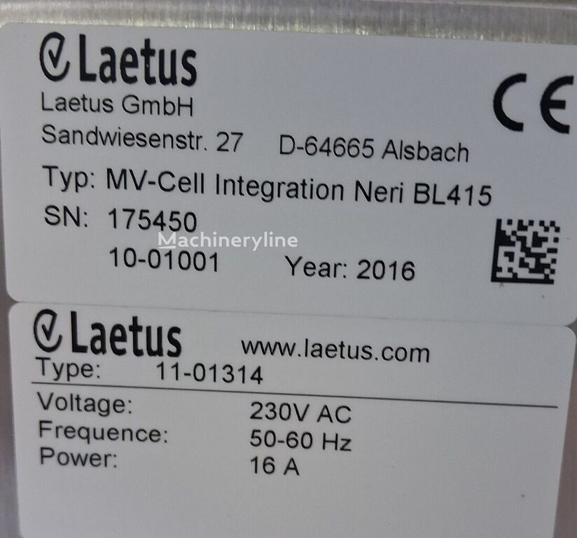 2016 Laetus MV-CELL Integr Laboratory for sale — view 4