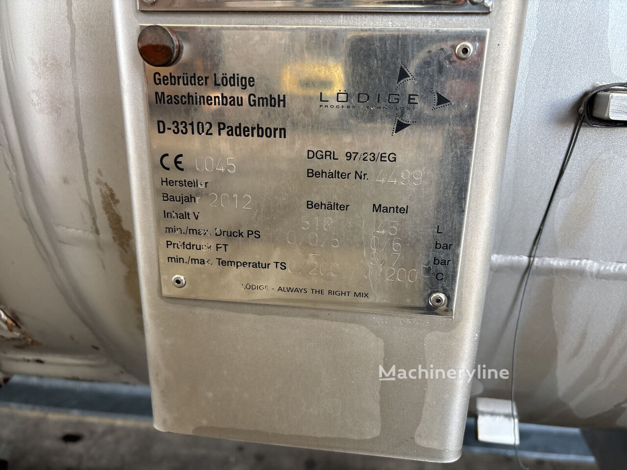 2012 Lödige K-TM400 - Powd Mixer and Blender for sale — view 4