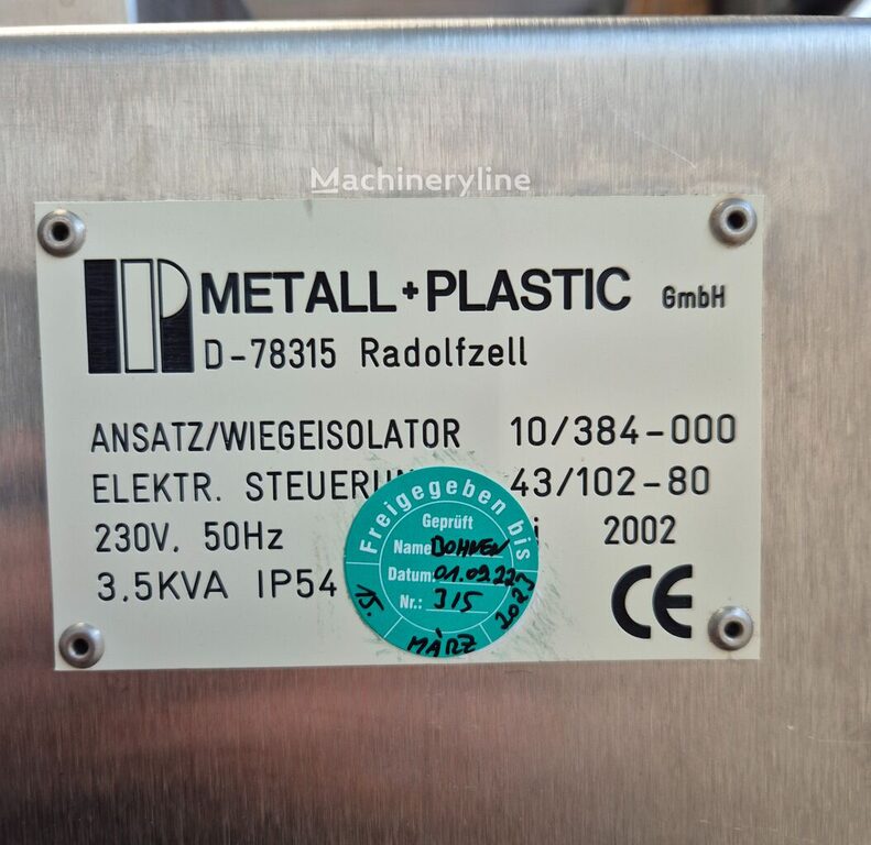 METALL+PLASTIC GmbH Ansatz-/Wiegeisolator 10/384-000 Laboratory Equipment for sale — view 5