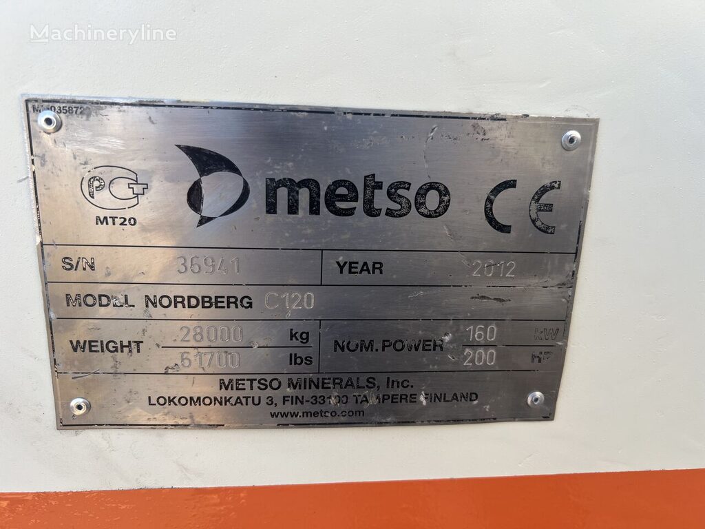 2012 Metso C 120 Quarry - Crusher for sale — view 2