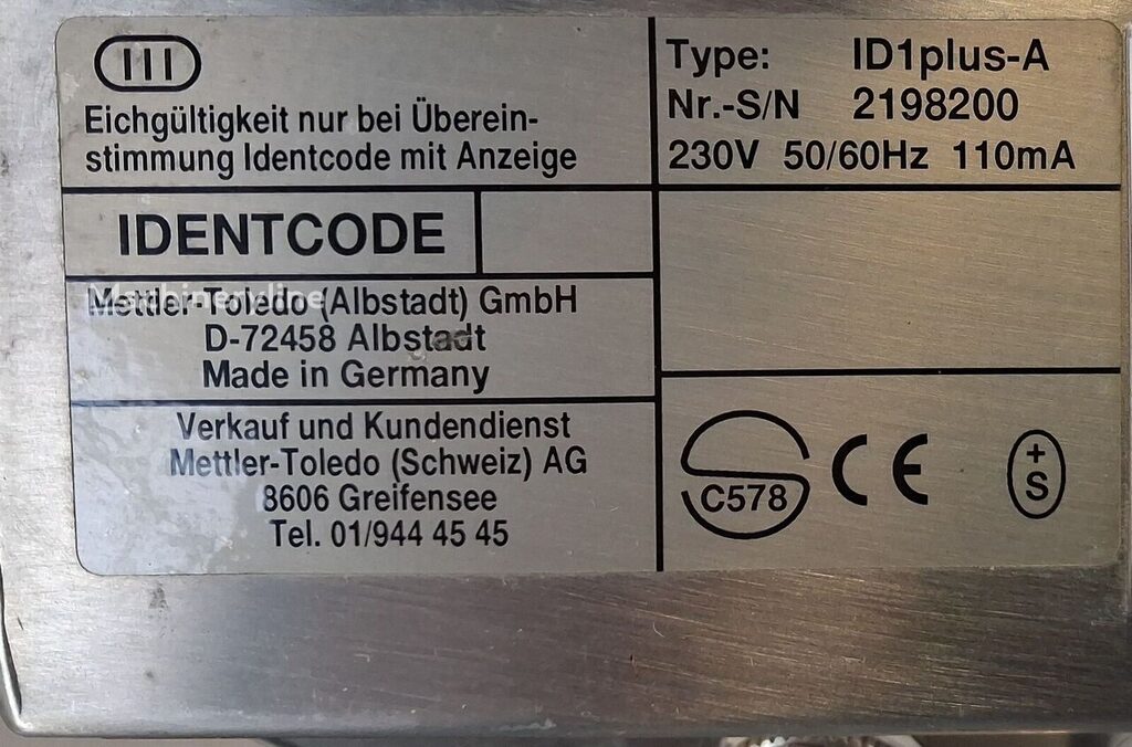 Mettler Toledo ID1PLUS-A Laboratory for sale — view 5