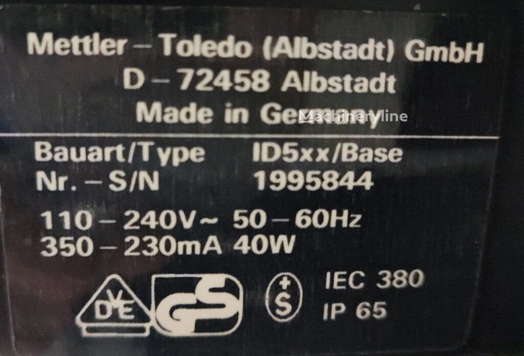 Mettler Toledo ID5XX Base Laboratory for sale — view 5