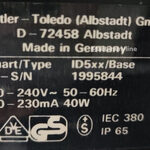 Mettler Toledo ID5XX Base Laboratory for sale — view 5