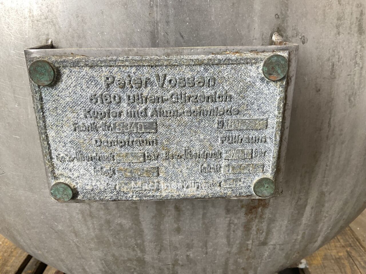 Peter Vossen - Horizontal tank Mixer Blender for sale — view 5