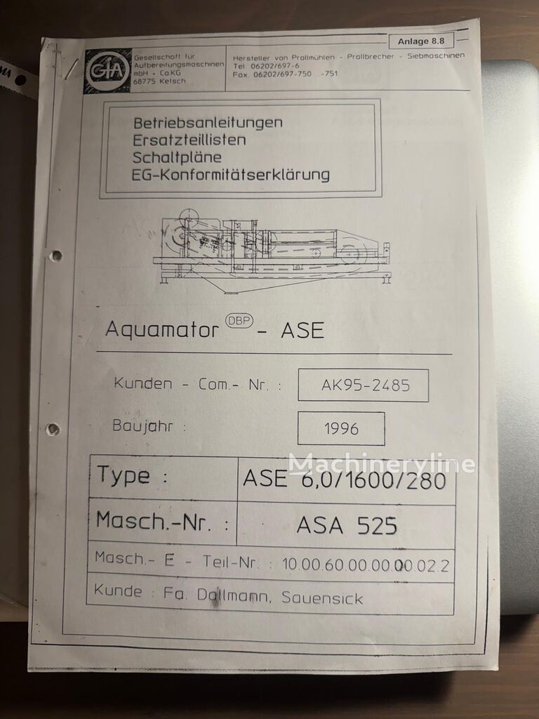 1996 Powerscreen Aquamator ASE Quarry - Screener for sale — view 3