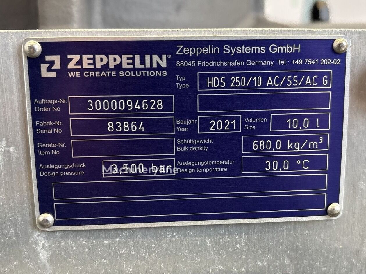 2021 Zeppelin HDS 250 10 AC Mixer and Blender for sale — view 5